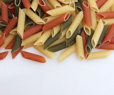 Italian Colored Pasta Royalty Free Stock Photography