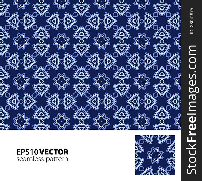 New Years Eve blue seamless pattern. New Years Eve blue seamless pattern