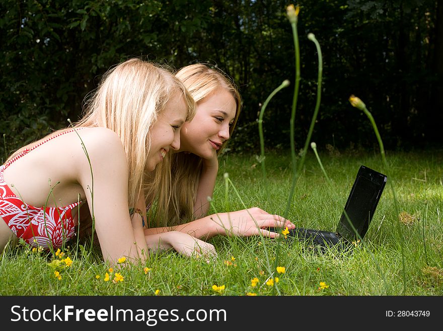 Girls On The Laptop