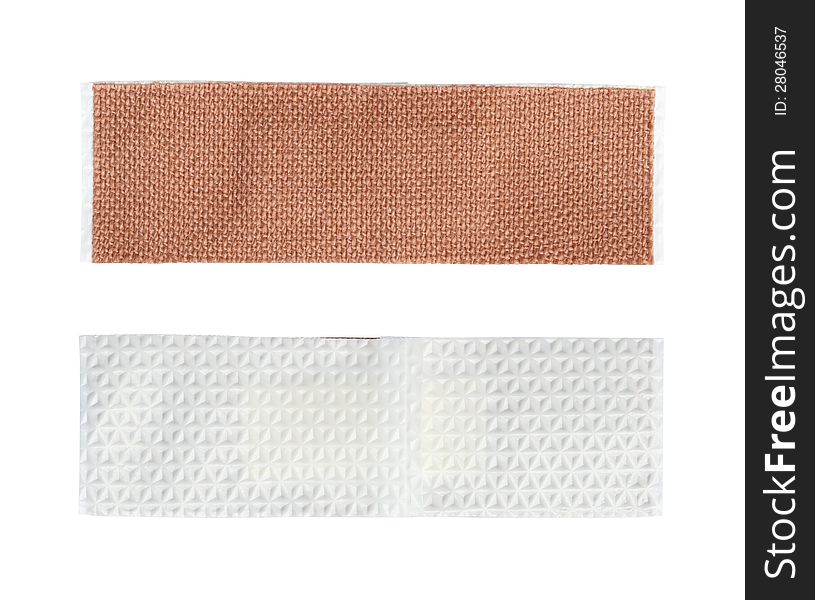 Band aid isolated on white background