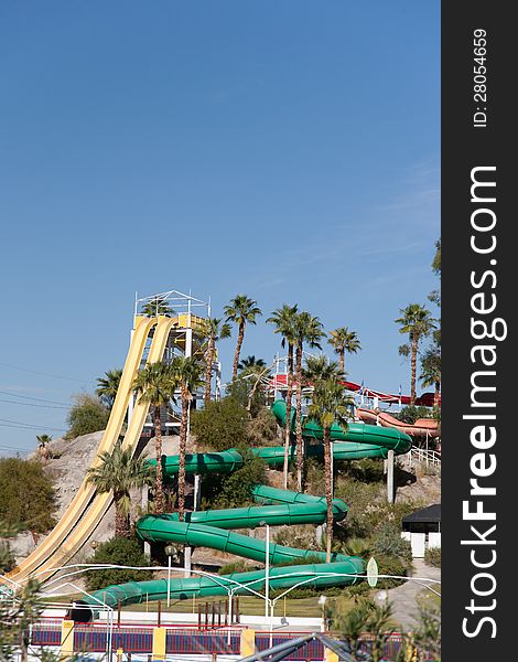 Knots Soak City Palm Springs slide taken from outside the property. Knots Soak City Palm Springs slide taken from outside the property.