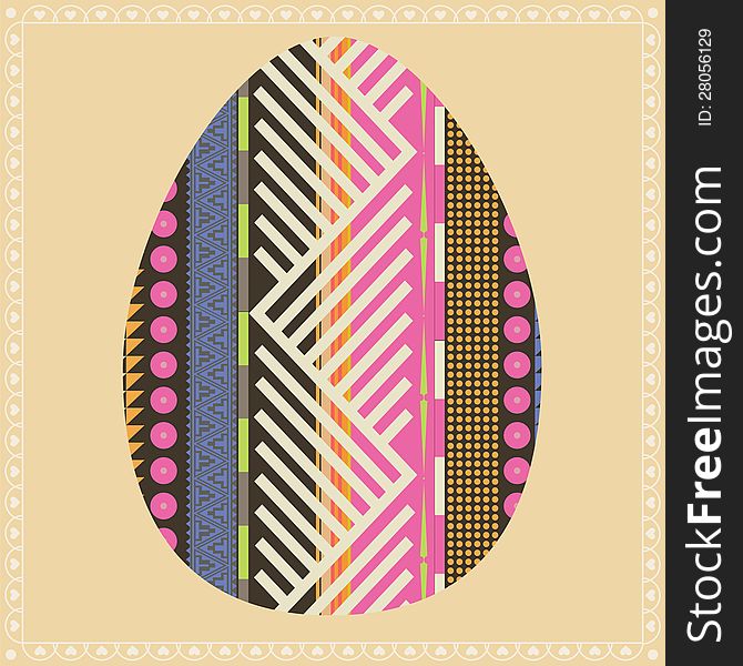 Set of easter eggs vector collection. Set of easter eggs vector collection