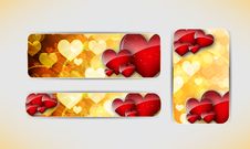 Valentines Day Banner Stock Images