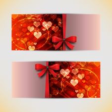 Valentines Day Cads Stock Images