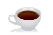 White Ceramic Cup With Tea On White Royalty Free Stock Photos White Ceramic Cup With Tea On White Royalty Free Stock Photos