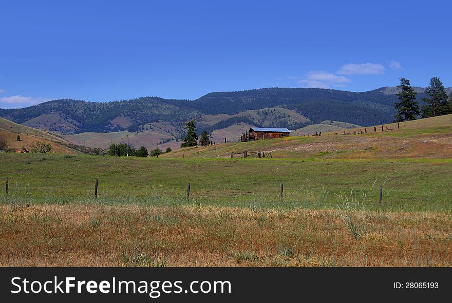 Scenic prairie landscape in Montana