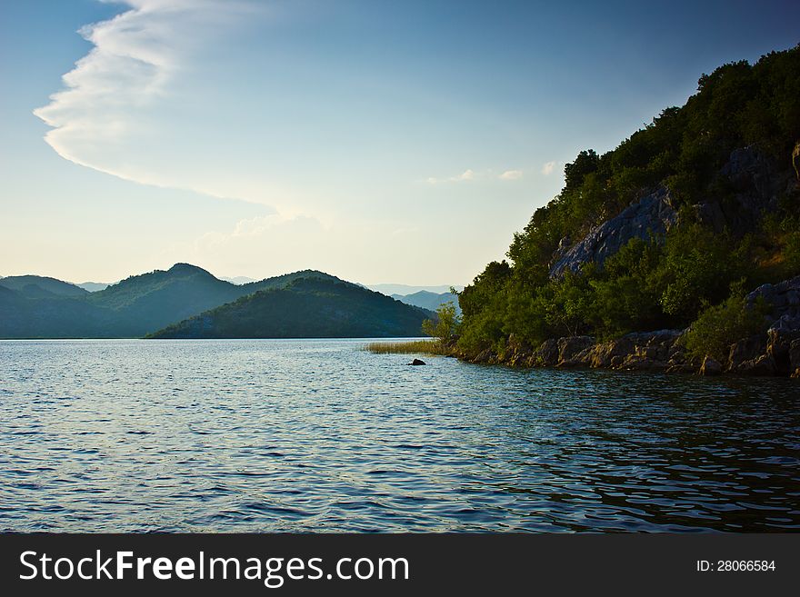 Very nice mountains on the sea. Very nice mountains on the sea