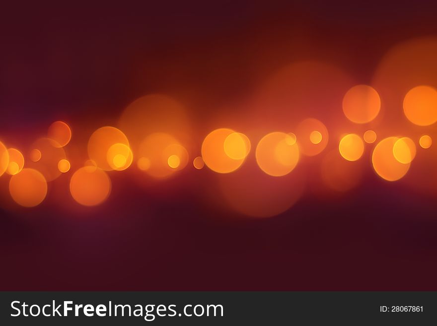Red blurry lights bokeh background