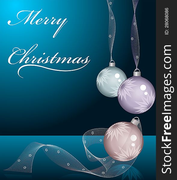 Holiday background with Christmas ornament