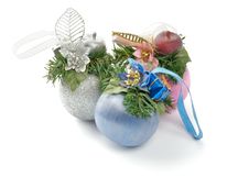 Three Baubles Royalty Free Stock Images Three Baubles Royalty Free Stock Images