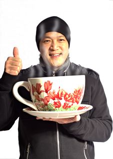 Big Cup Of Hot Coffee Is Number One Stock Images Big Cup Of Hot Coffee Is Number One Stock Images