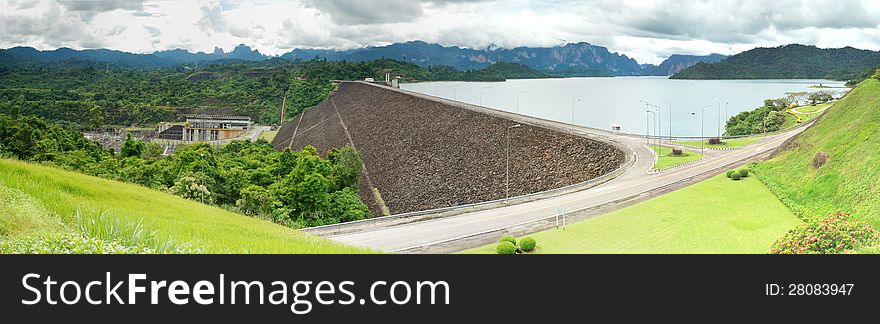 Dam in Thailand for electricity.