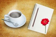 Coffee And Note Book Royalty Free Stock Image Coffee And Note Book Royalty Free Stock Image