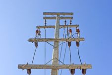 High Voltage Power Lines. Stock Photos