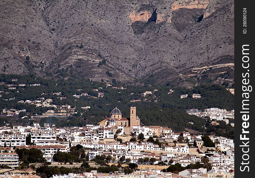 Town of Altea in Alicante; Spain. Town of Altea in Alicante; Spain.