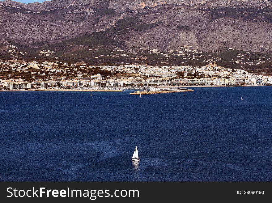 Port and town of Altea in Alicante; Spain. Port and town of Altea in Alicante; Spain.