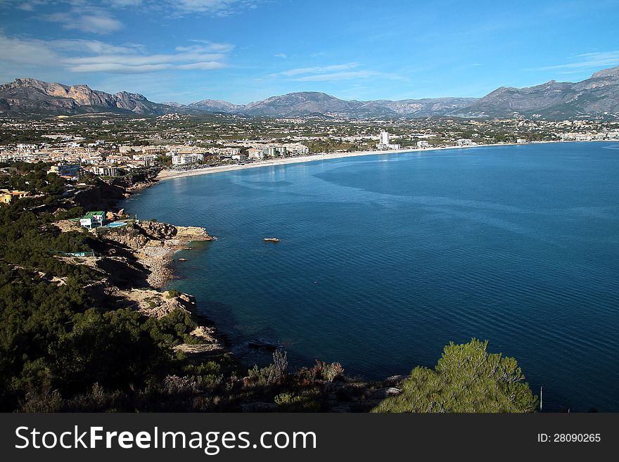 Port and town of Altea in Alicante; Spain. Port and town of Altea in Alicante; Spain.