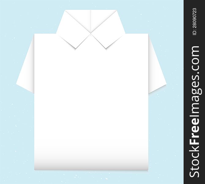 Blank Shirt Origami