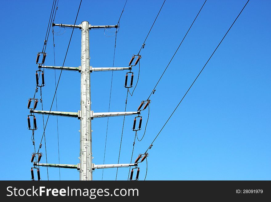 The high ower transmission tower