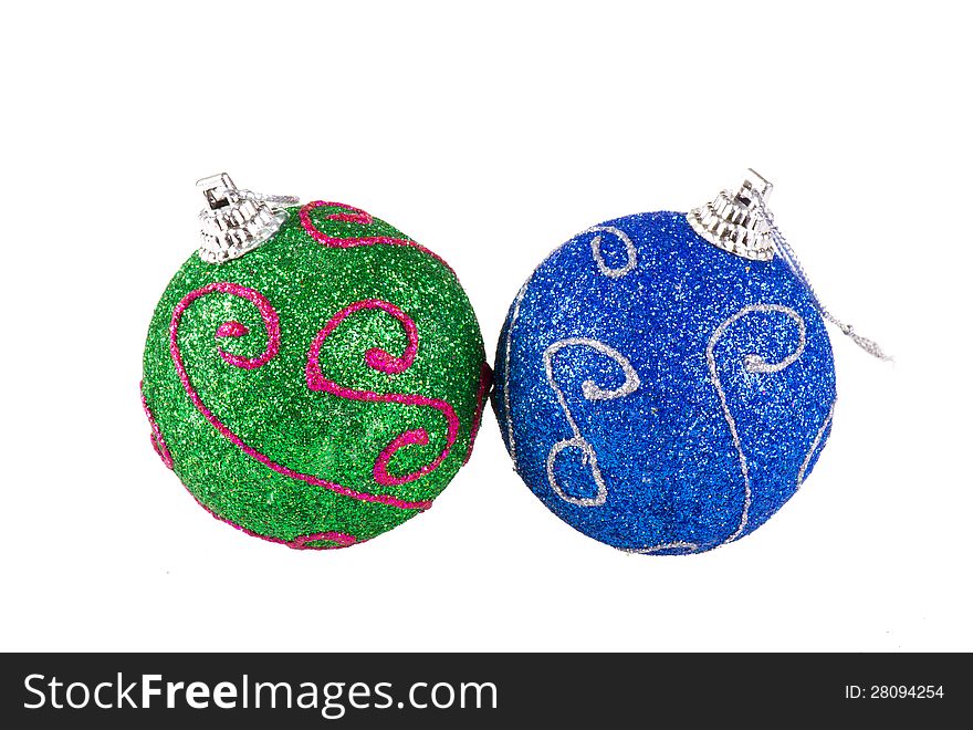 Christmas bauble. Isolated on white background