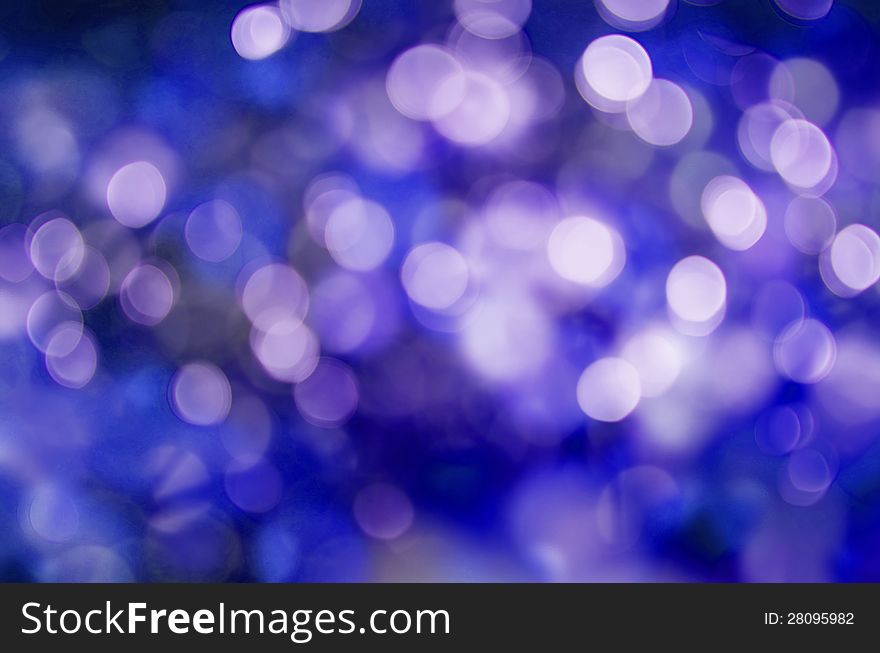 Abstract holiday background, beautiful shiny Christmas lights, glowing magic bokeh