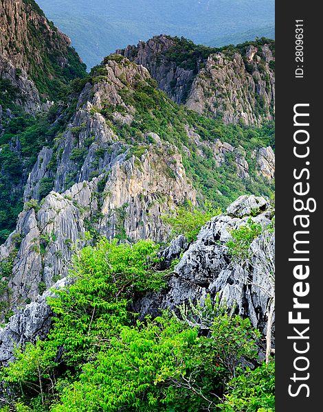 Peak of moutain, Khao Dang,Sam roi yod national park,Thailand. Peak of moutain, Khao Dang,Sam roi yod national park,Thailand