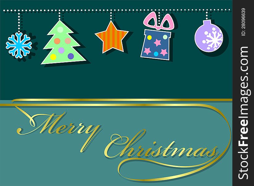 Holiday background with Christmas ornament. Holiday background with Christmas ornament