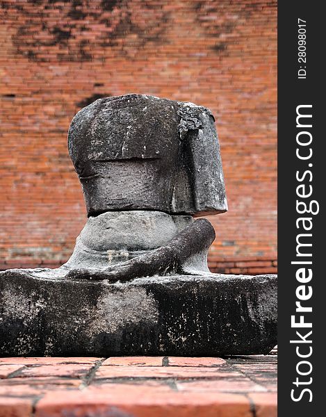 A part of Buddha statue at Ayutthaya, Thailand. A part of Buddha statue at Ayutthaya, Thailand