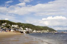 Welsh Seaside Town Royalty Free Stock Photography Welsh Seaside Town Royalty Free Stock Photography
