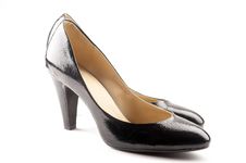 Black Patent-leather Shoes Royalty Free Stock Image