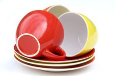 Cups And Saucers. Stock Image Cups And Saucers. Stock Image