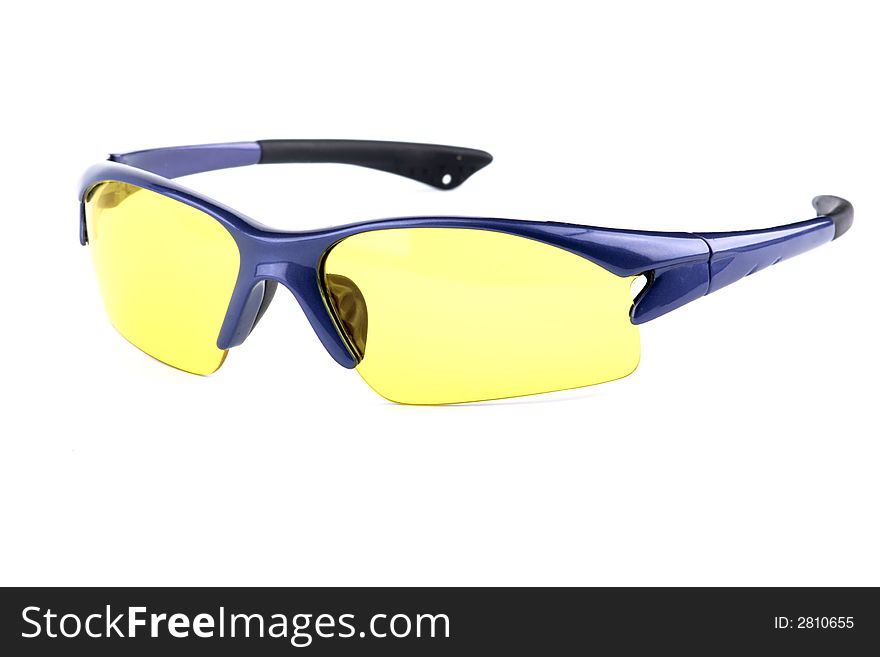 Yellow lens sport glasses