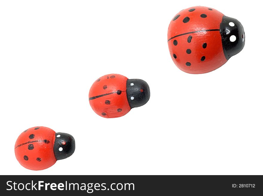 Wooden Ladybirds