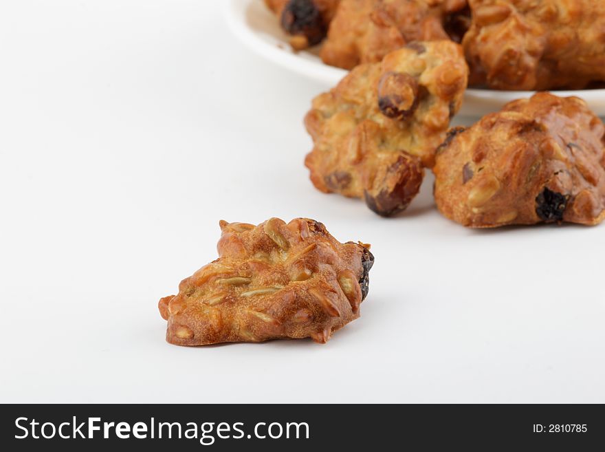 Cookies isolated on white background. Cookies isolated on white background