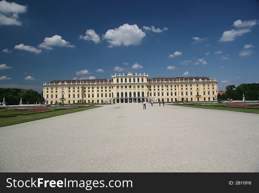 Schonbrunn Palace (German: Schloss SchÃ¶nbrunn) in Vienna is one of the most important cultural monuments in Austria and since the 1860s has also been one of the major tourist attractions in Vienna. The palace and gardens illustrate the tastes, interests and aspirations of successive Habsburg monarchs.