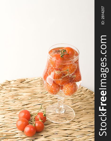 Red fresh tomatos from the garden