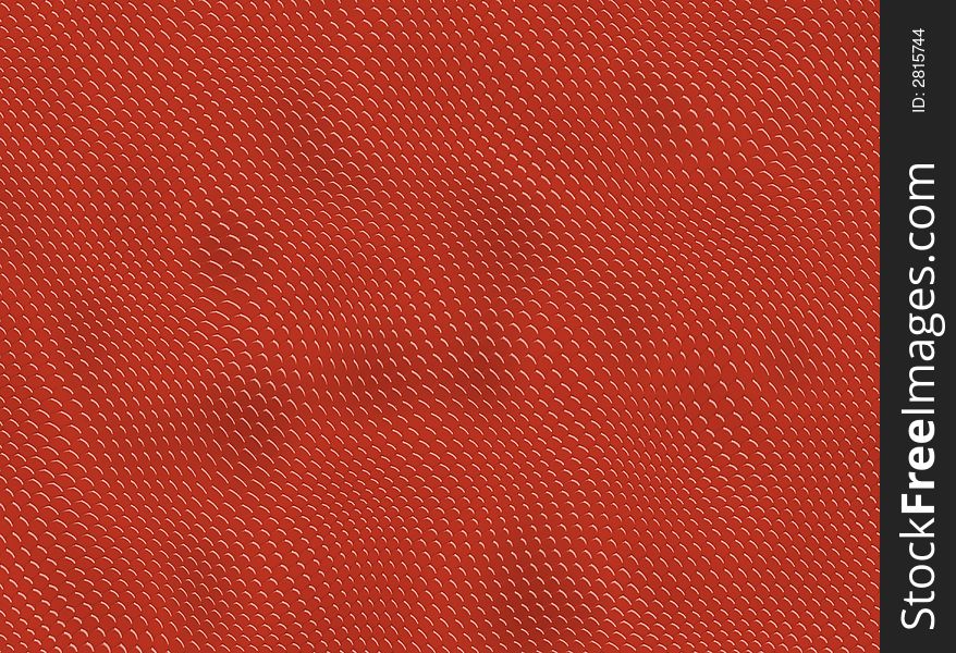 Colorful background made of red reptile skin