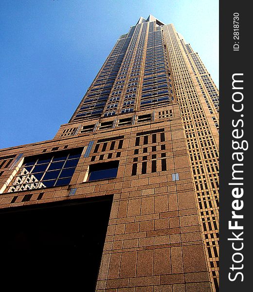 The modern architecture of the Metropolitan Government Building, Tokyo, Japan