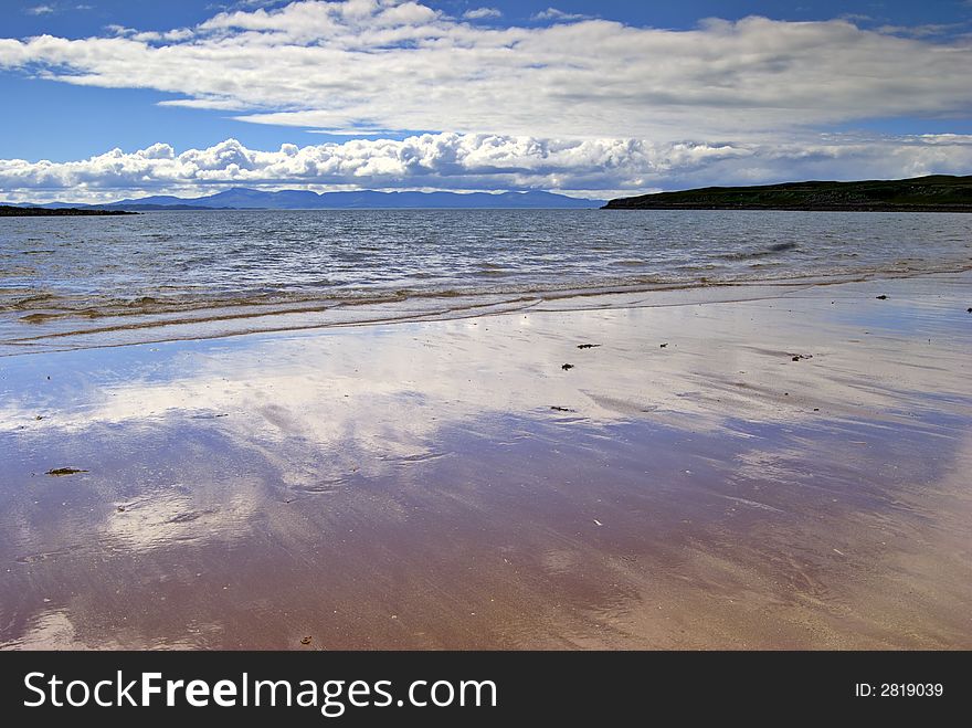 Sandy beach, Redpoint, Wester Ross, NW Scotland