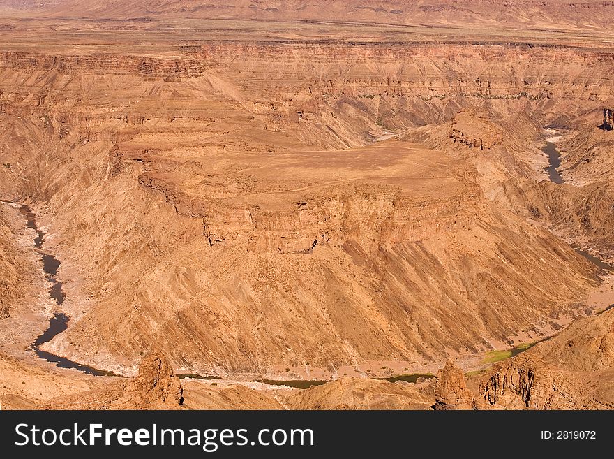 Sand dunes in Africa, desert