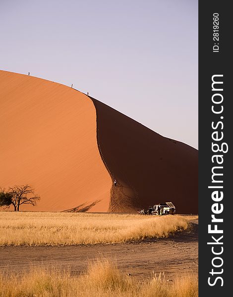 Sand dunes in Africa, desert