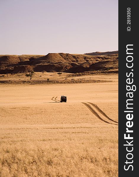 Sand dunes in Africa, desert