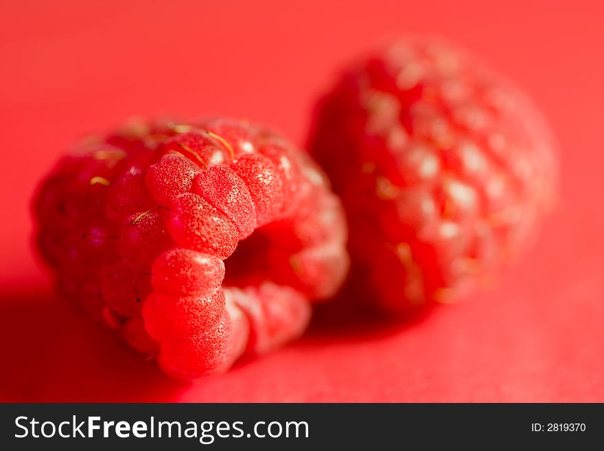 Close up of a raspberry