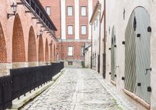 Medieval Street In Old Riga, Latvia Royalty Free Stock Photography