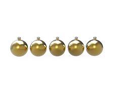 Christmas Gold Baubles Pack Royalty Free Stock Photo Christmas Gold Baubles Pack Royalty Free Stock Photo
