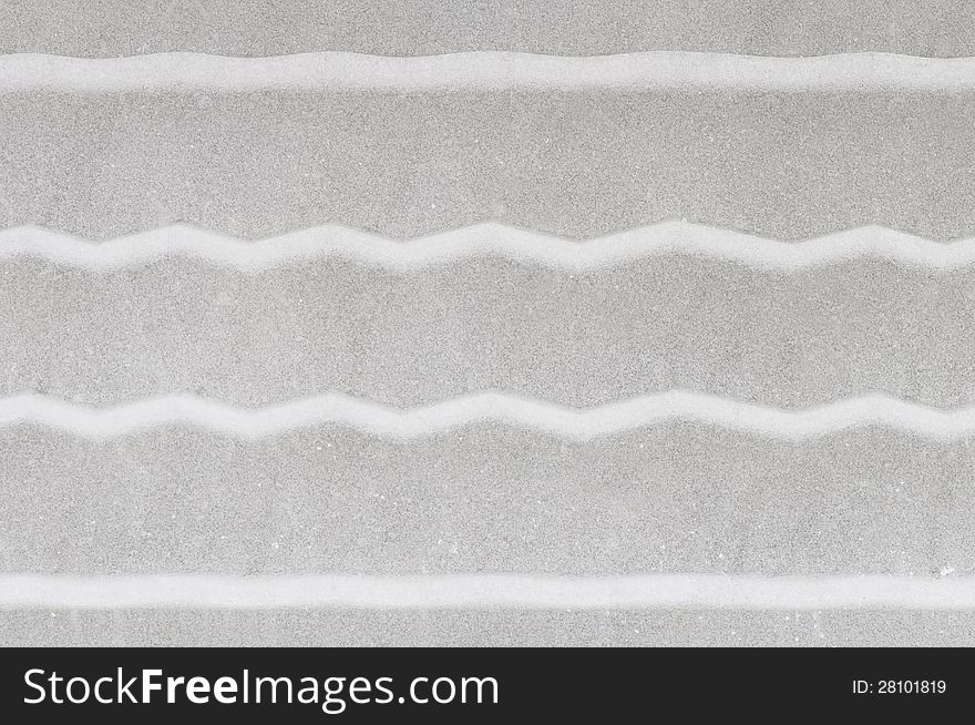 Car tyre track in snow