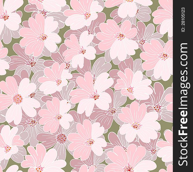 Decoration vintage element. Floral style. Seamless. Decoration vintage element. Floral style. Seamless.