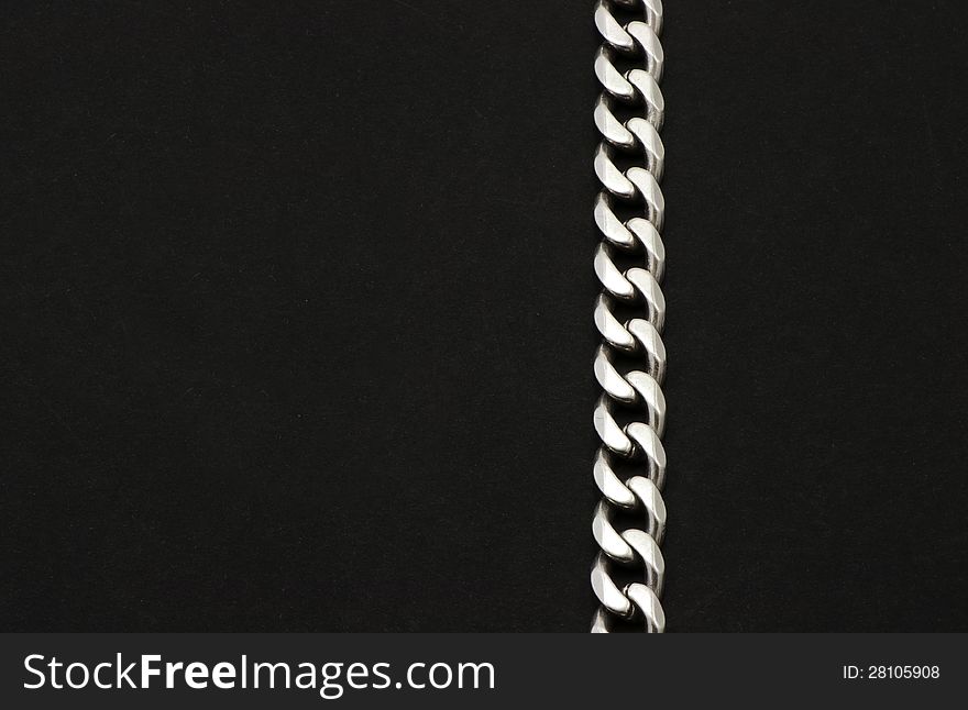 Isolated bracalet on a black background. Isolated bracalet on a black background