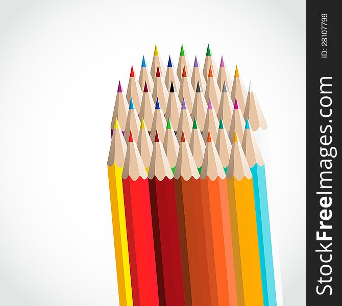 Vector Color Pencils