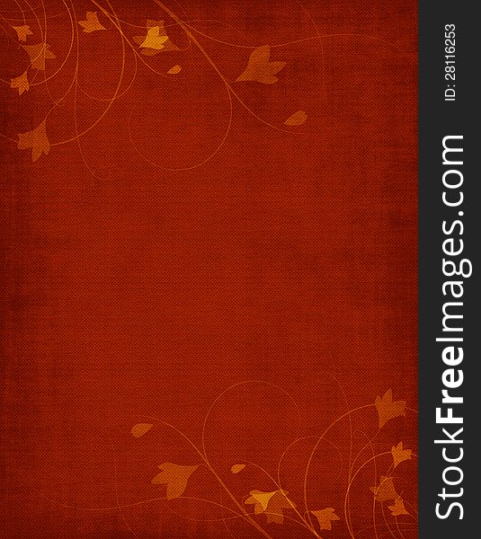 A Red colored grunge background with elegant designs